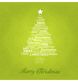 christmas tree vector image