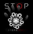 coronavirus 2019-ncov corona virus 3d icon gray vector image vector image