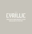 narrow sans serif font in urban style vector image