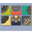 collection of decorative floral greeting cards vector image