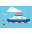 cruise ship quot vector image
