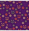seamless halloween pattern vector image vector image