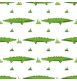 seamless pattern with crocodiles vector image