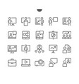 business presentation outlined pixel perfect well vector image