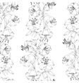 lily flower pattern vector image