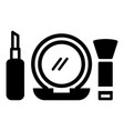 makeup icon silhouette clipart template vector image vector image