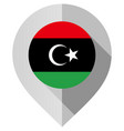 marker with flag for map vector image