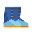 winter snowboard boots icon vector image