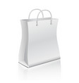 empty paper shopping bag isolated on white vector image