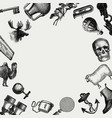 vintage european objects set vector image vector image