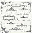vintage frames corners and dividers vector image vector image
