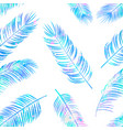 seamless color pattern with palm leaves vector image vector image