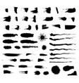 brush strokes for text fields set vector image