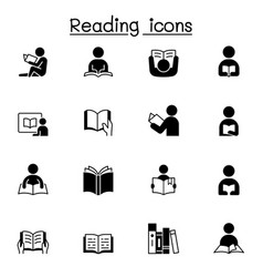 Hands with books holding book in hand reading Vector Image