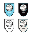 volleyball logo vector image vector image