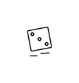 dice gamble icon vector image