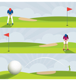 golf course banner vector image