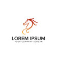 horse logo design concept template vector image vector image