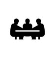 team strategy icon vector image vector image