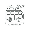 travel means pixel perfect linear icon vector image vector image