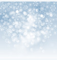 winter card with snowflakes vector image
