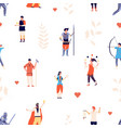children pattern royal medieval characters vector image vector image