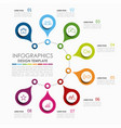 infographic template used for workflow layout vector image
