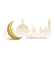 traditional background with crescent vector image vector image