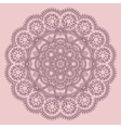 circle lace ornament round ornamental geometric vector image