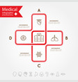 medical health and healthcare icons vector image