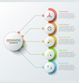 modern infographic design template vector image