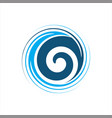 spiral abstract logo vector image