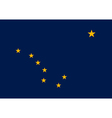 alaskan state flag vector image vector image