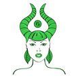 zodiac sign of capricorn vector image