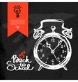 hand drawn back to school background vector image