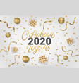 happy new year 2020 lettering text in russian vector image vector image
