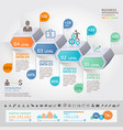business infographics design template vector image vector image