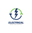 Electrical Logo Design Royalty Free Vector Image