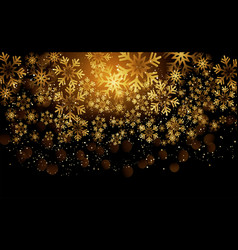 elegant christmas background with shining gold vector image vector image