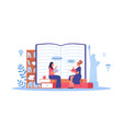 language course composition vector image vector image