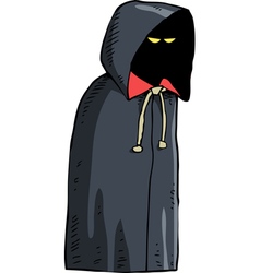 Black cloaks capes side back and front view set Vector Image