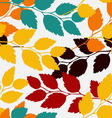 leaves seamless pattern vector image
