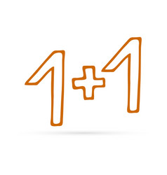 Colourful Mathematic Banner Isolated Royalty Free Vector