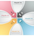 modern infographics options banner vector image