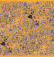 seamless pattern of cheetah spots vector image vector image