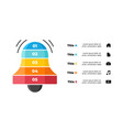 creative notification infographic template vector image