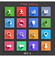 flat application icons set vector image vector image