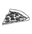 slice of pizza vector image
