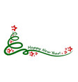 new year tree vector image