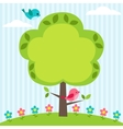 tree frame vector image